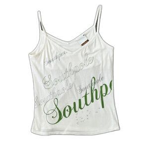 Y2k Southpole white cami tank top